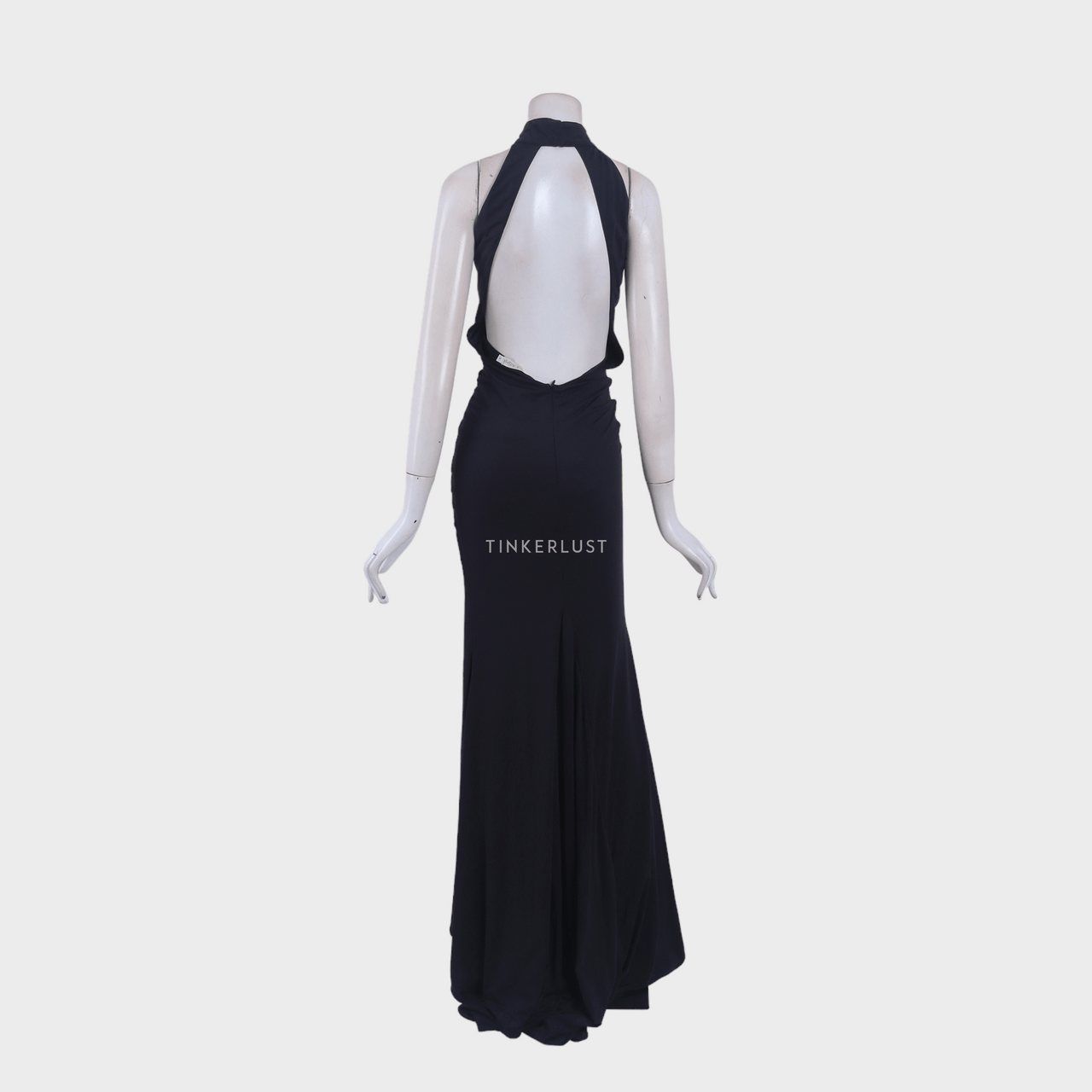 Private Collection Black Slit Long Dress