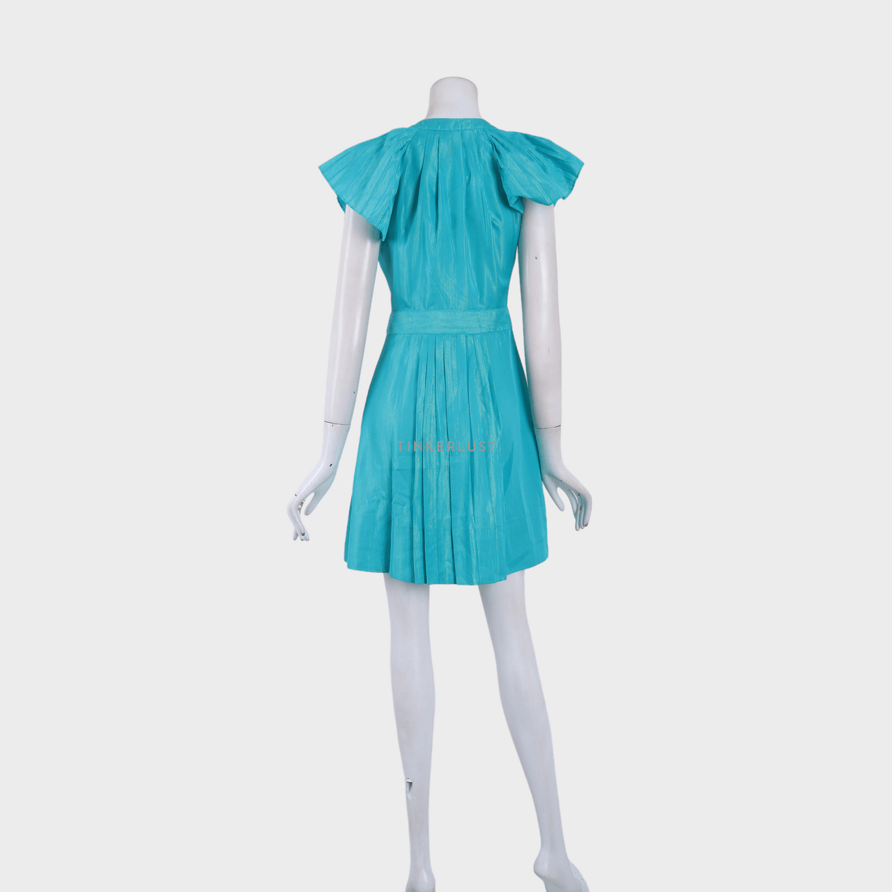 Marc Jacobs Ruffle Turquoise Mini Dress