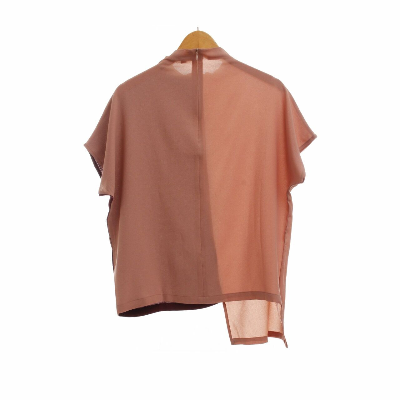 The Pixie Rack Dusty Pink & Wine Blouse
