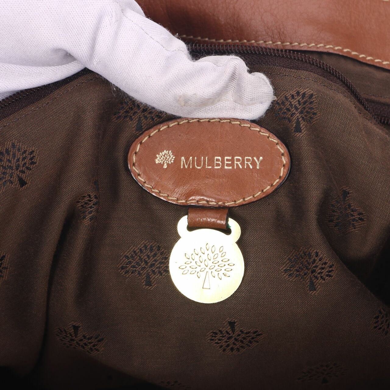 Mulberry Medium Alexa Brown Satchel Bag