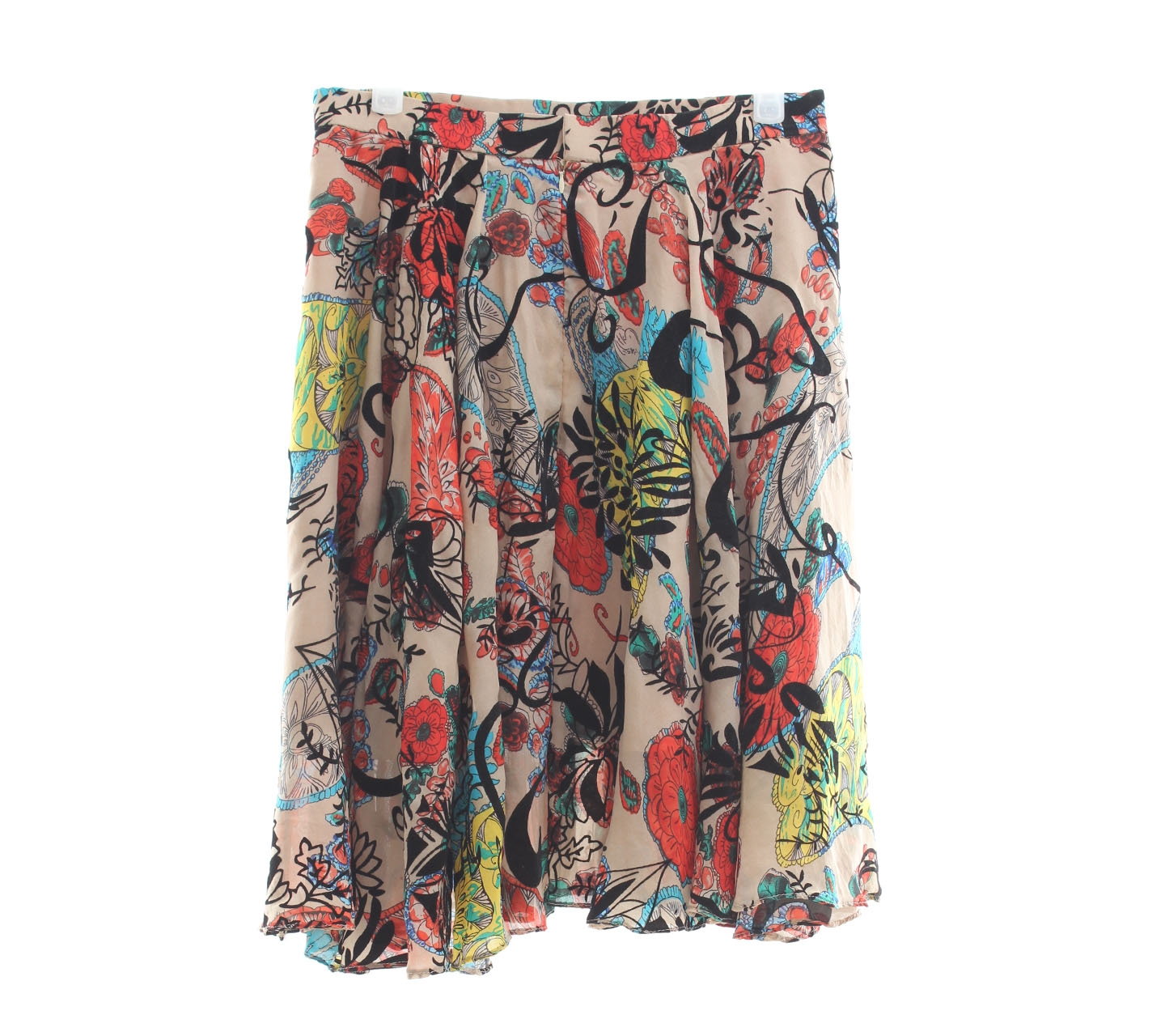 N Y L A Multi Color Floral Mini Skirt