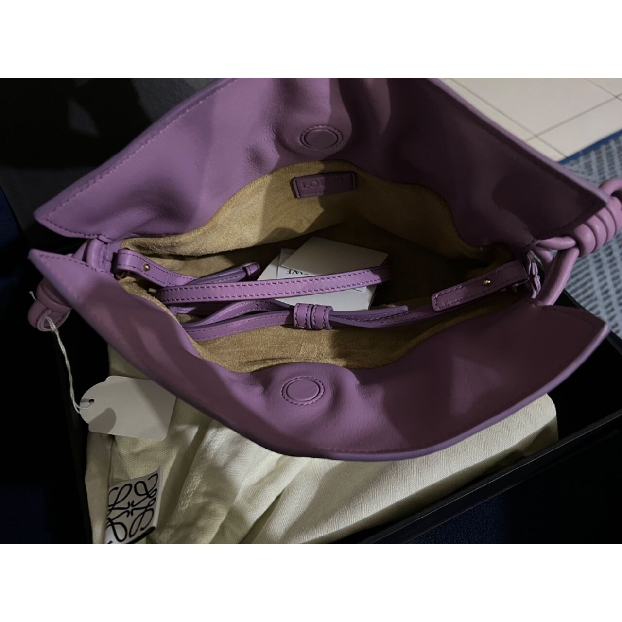 Loewe Purple Flamenco Sling Bag