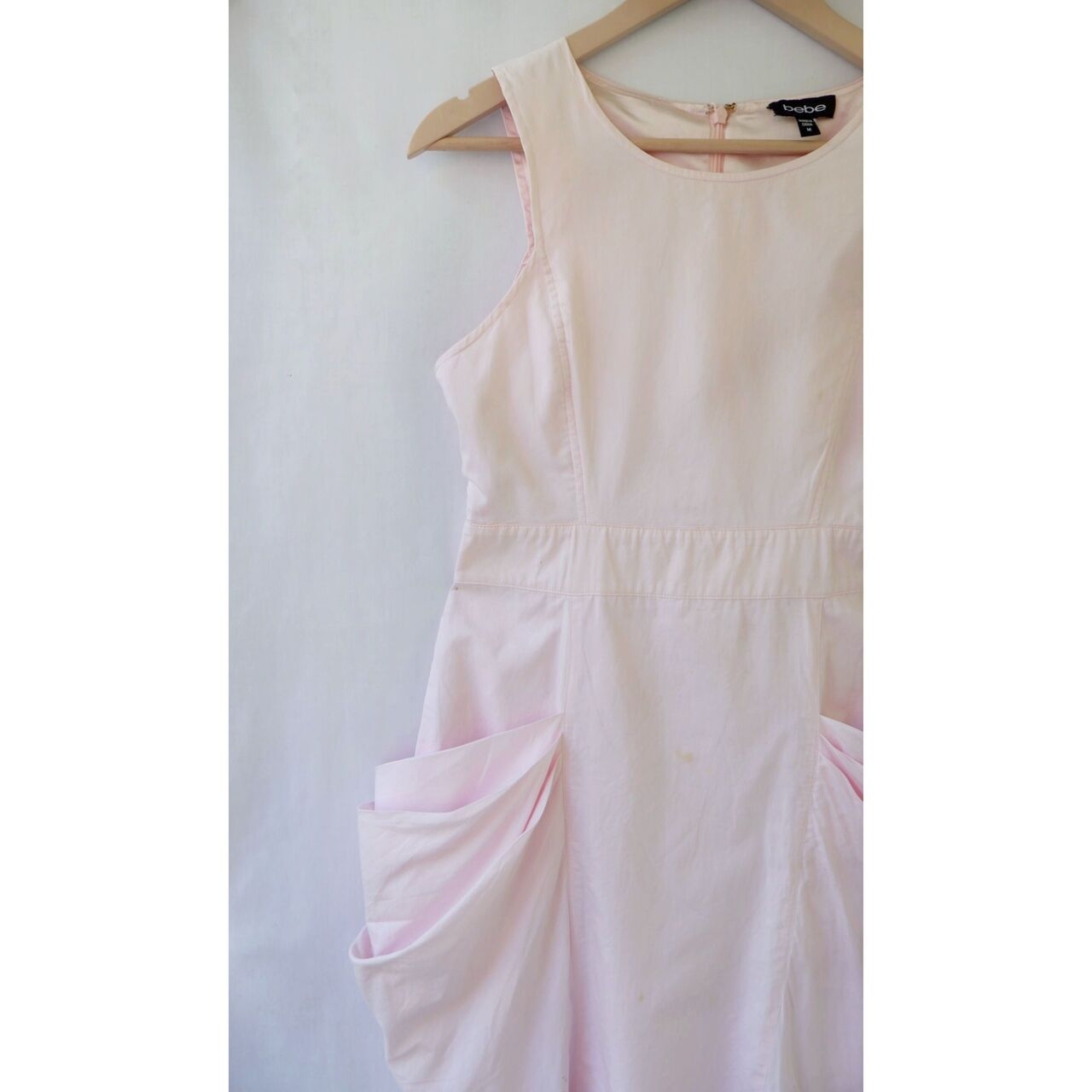 Bebe Soft Pink Sleeveless Mini Dress