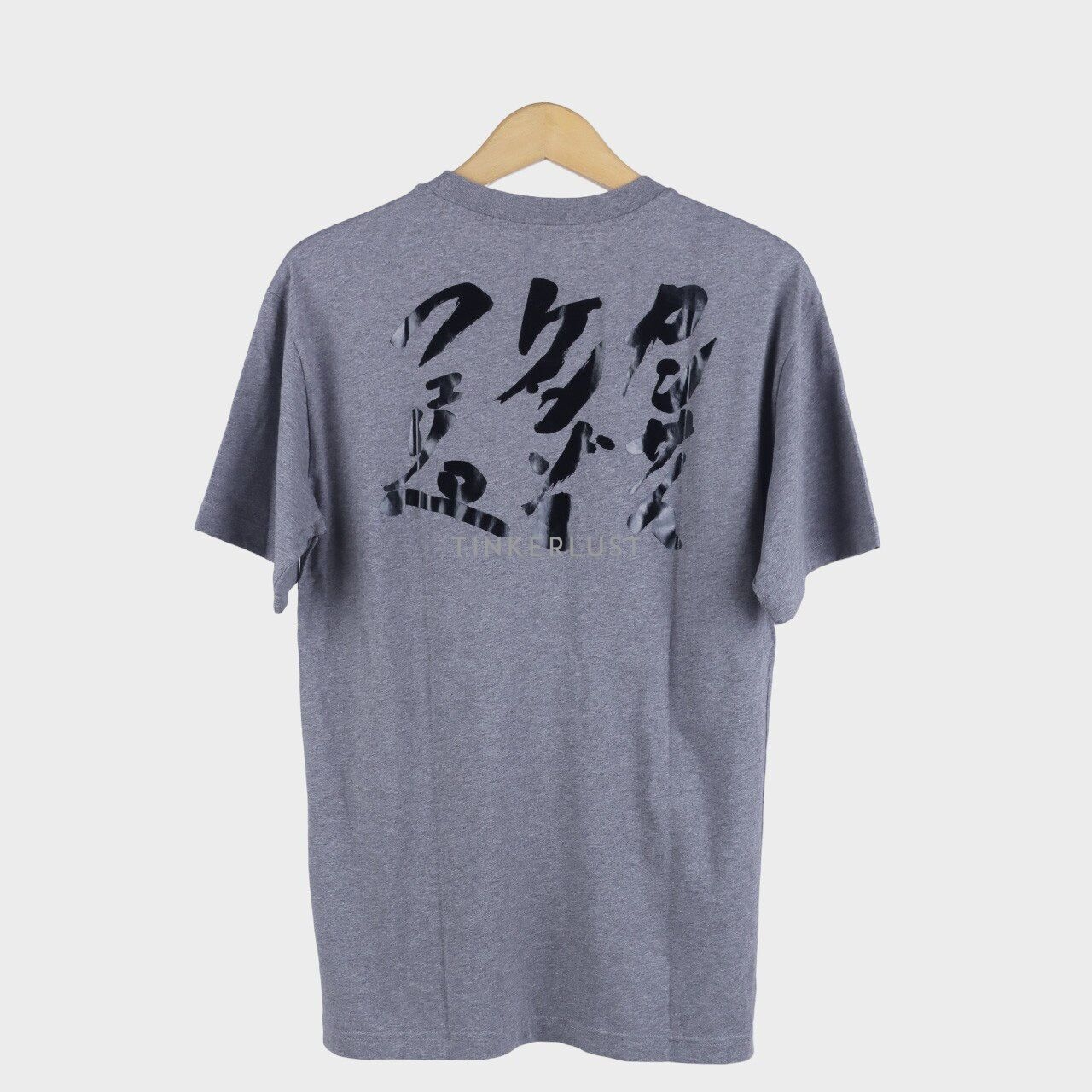 Kenzo Three Tiger Grey Round Neck Cotton T-Shirt