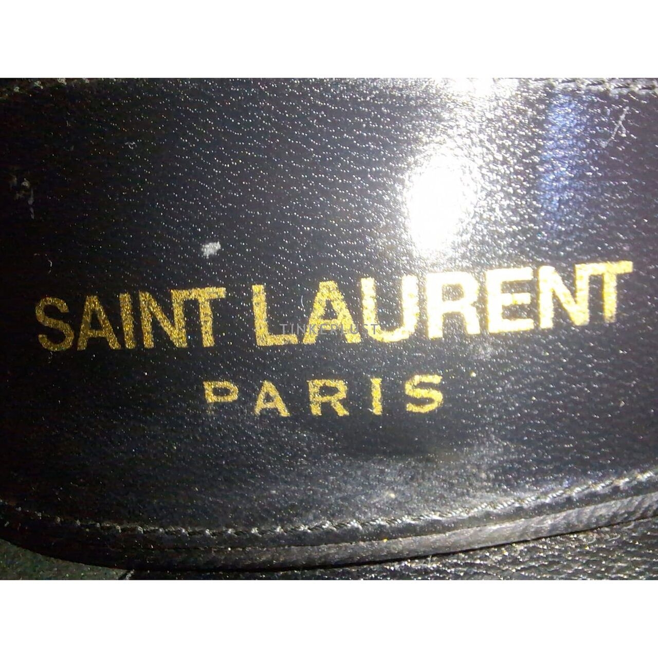 Saint Laurent Leather Opyum Black Heels 