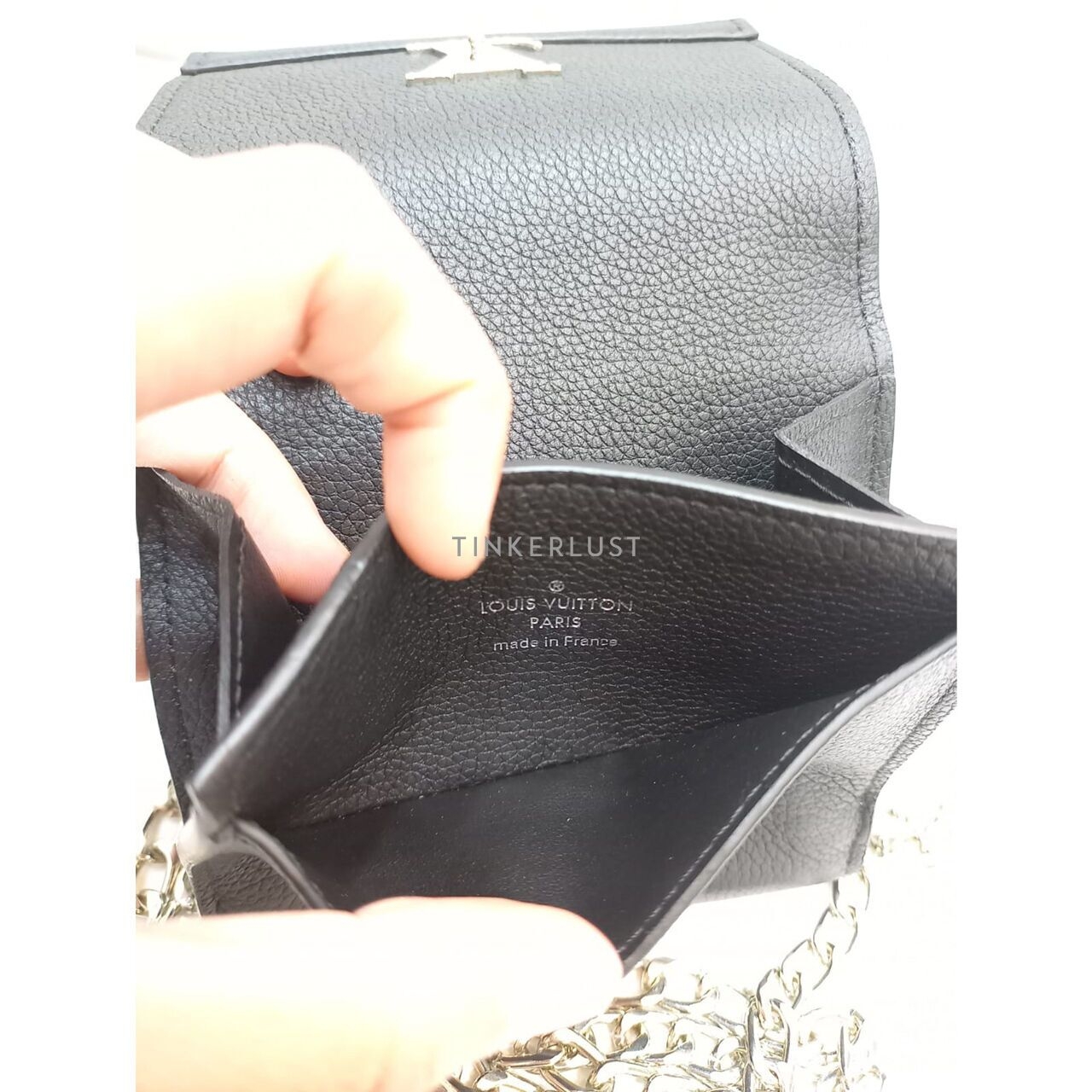 Louis Vuitton Lock Me Leather Black 2018 Compact Wallet