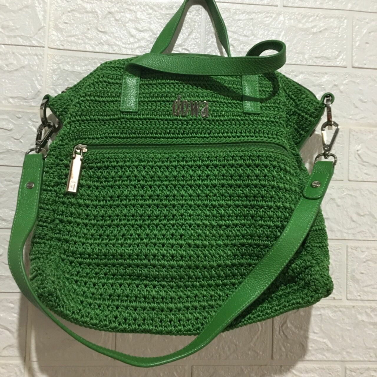 Dowa Green Stripes Sling Bag