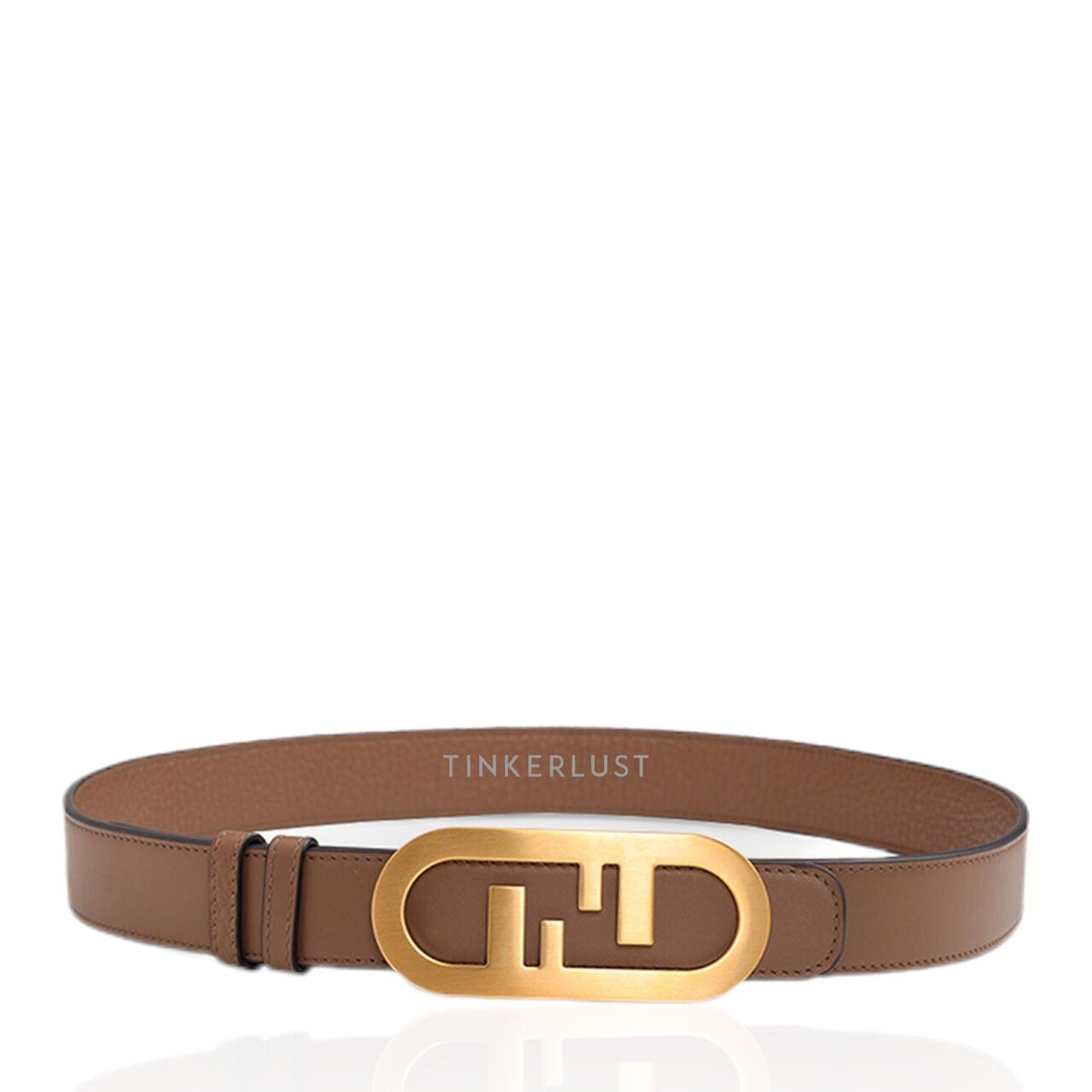 Fendi Reversible Belt 3cm in Cuoio Leather with O'Lock Buckle
