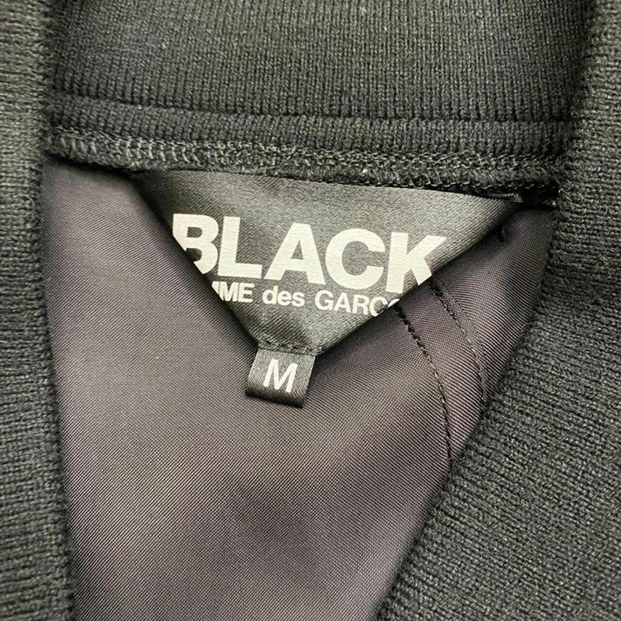 Comme des Garçons Black CDG Logo Long Satin Coat 