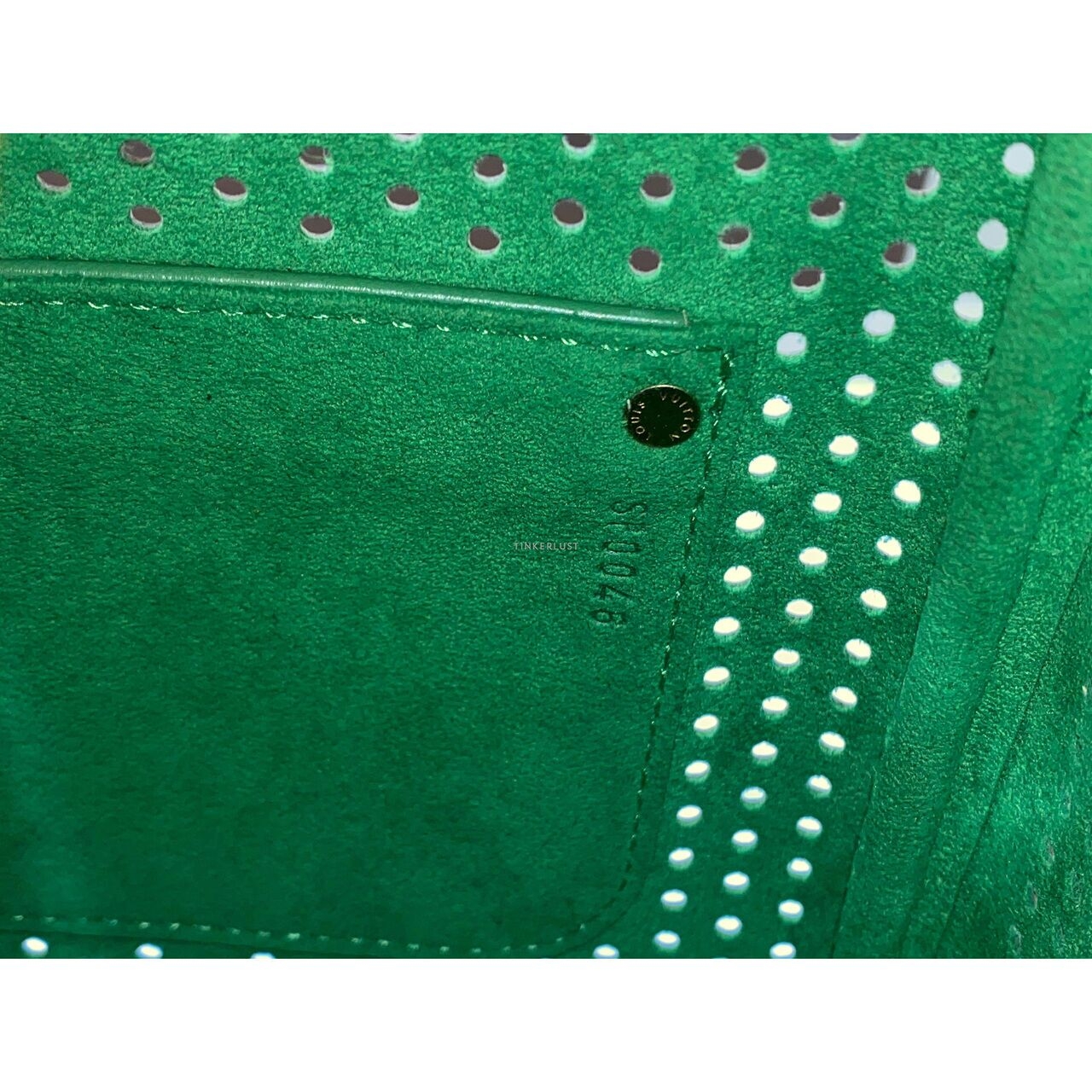 Louis Vuitton Speedy 30 Perforated Green GHW 2006 Handbag