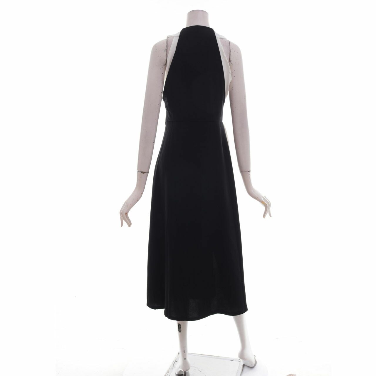 Cocoon Off White & Black Long Dress