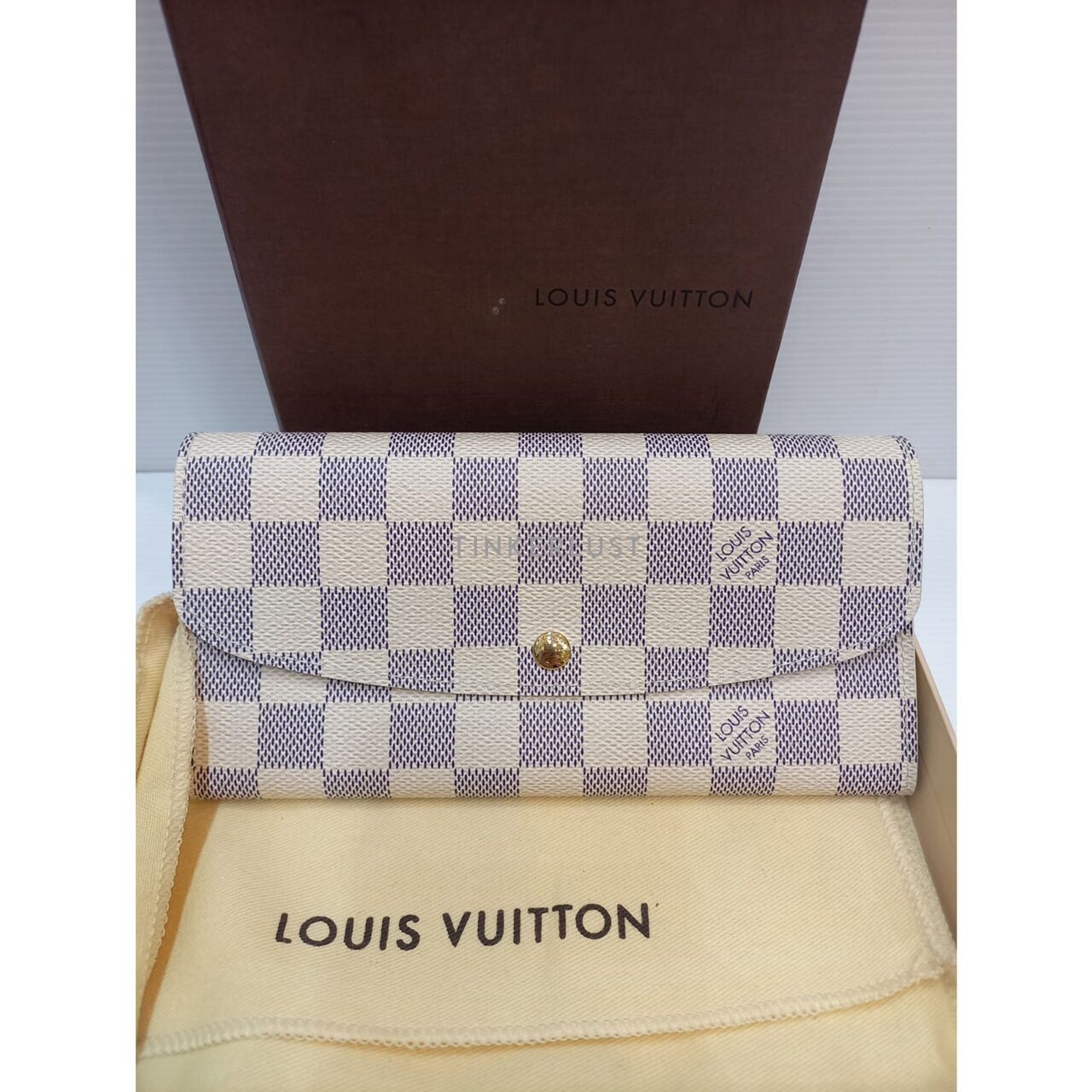 Louis Vuitton Emilie Damier Azur White 2012 Wallet