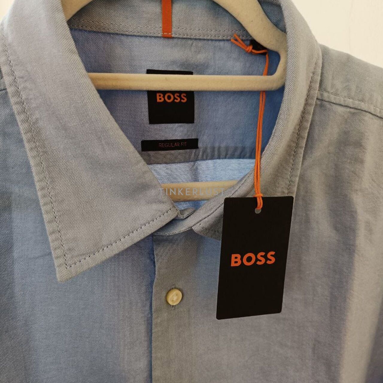Hugo Boss Men Short Sleeve in Blue Shirt