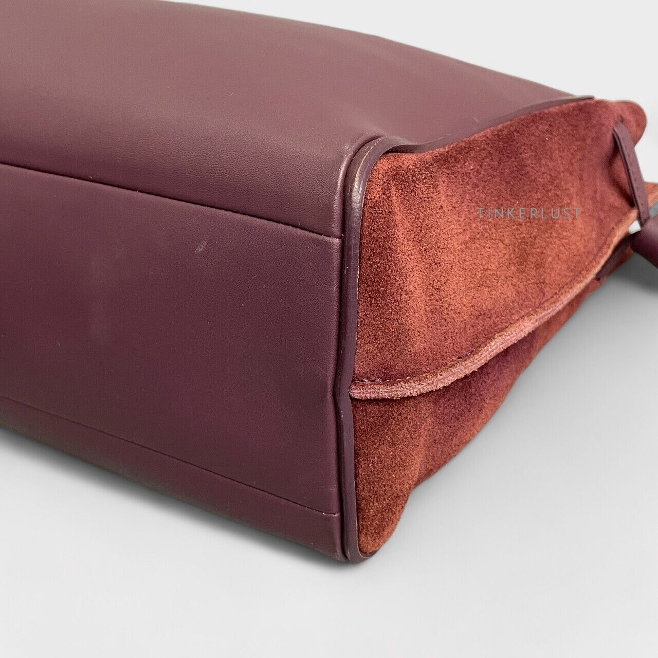 Longchamp Penelope Purple Leather GHW Tote Bag
