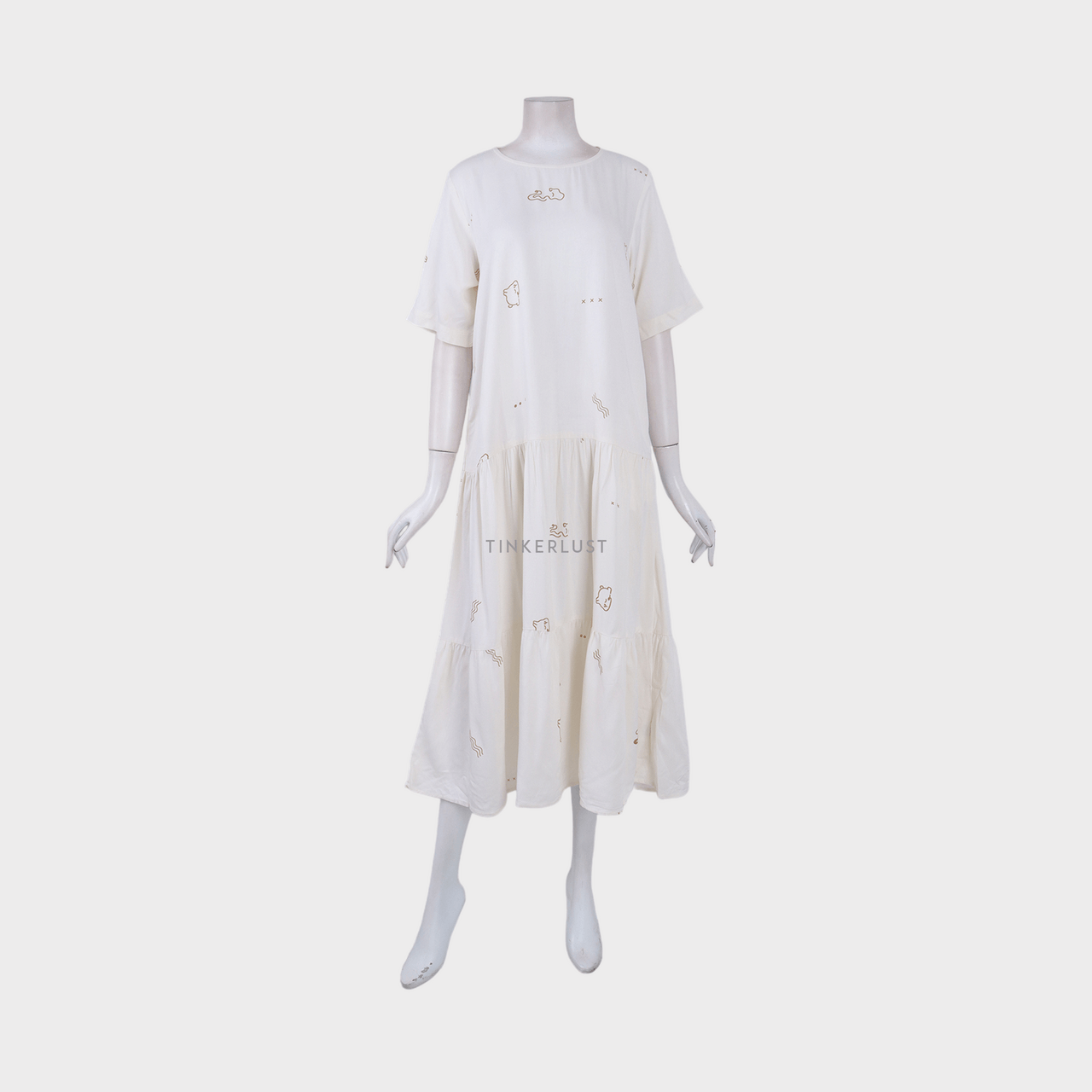 Eunoia Ivory Midi Dress