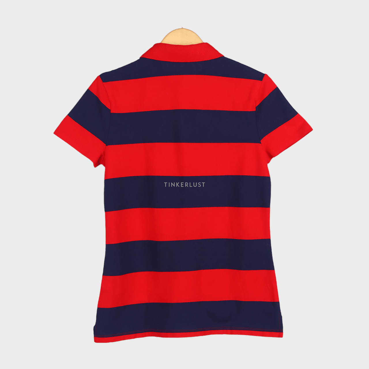 Tommy Hilfiger Blue & Red Birch Rugby Polo