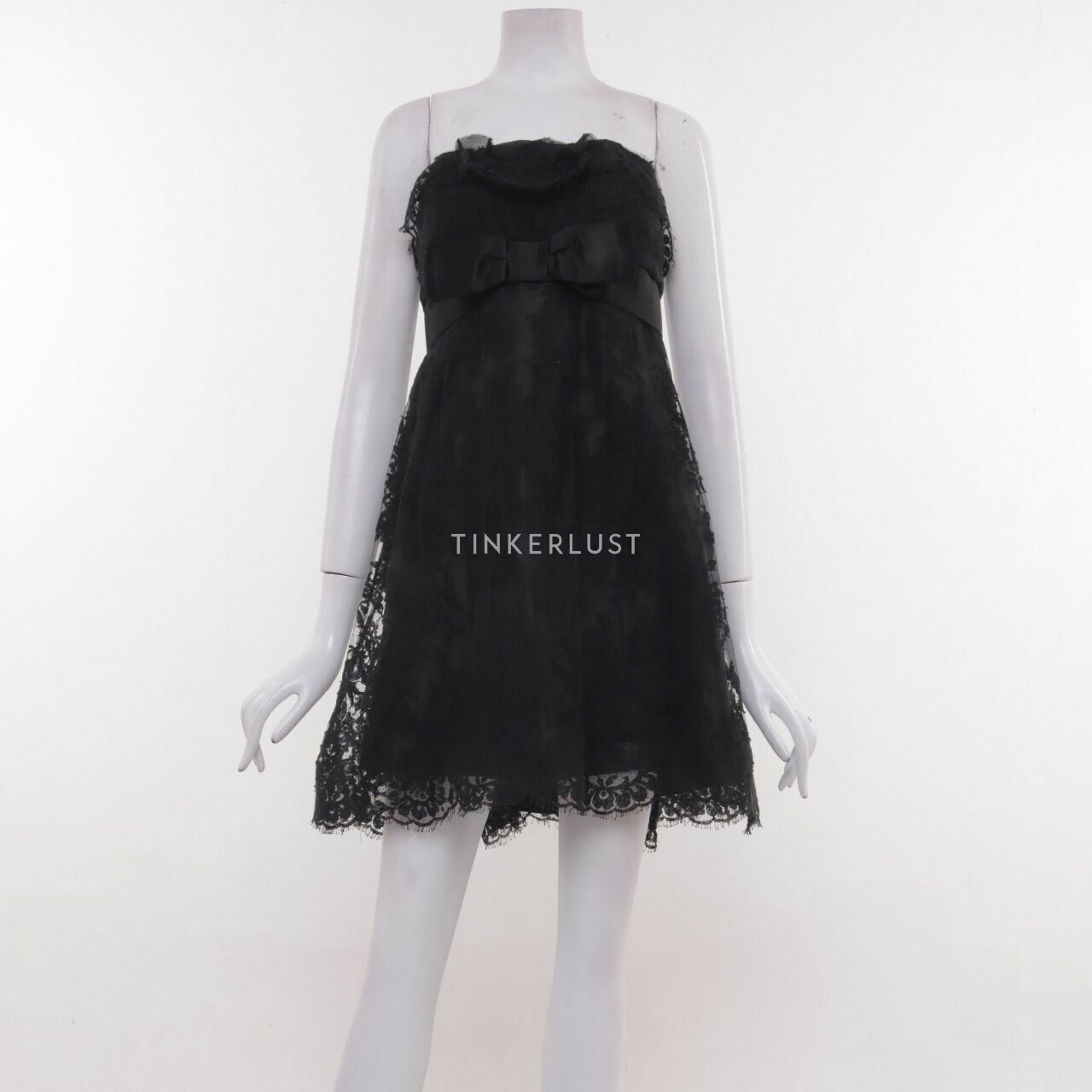 Jill Stuart Cocktail Black Lace Tube Dress
