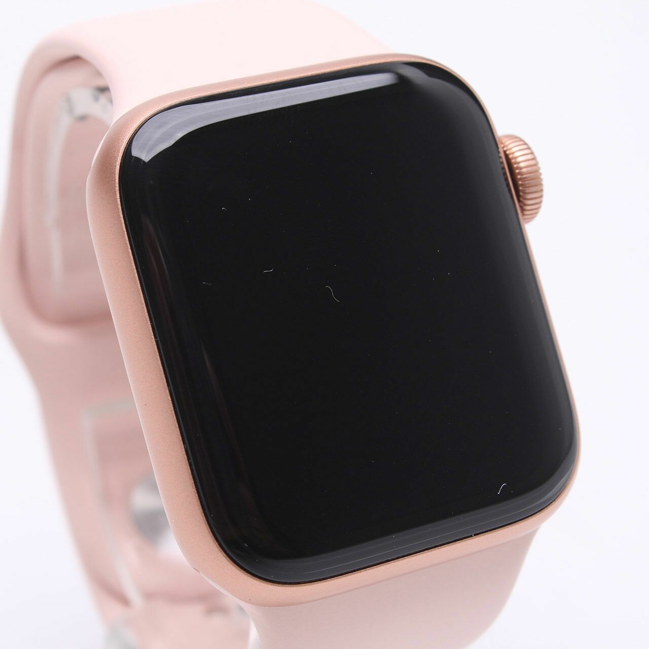 Apple Watch SE Gold Aluminum Case Pink Sand Sport Band Watch