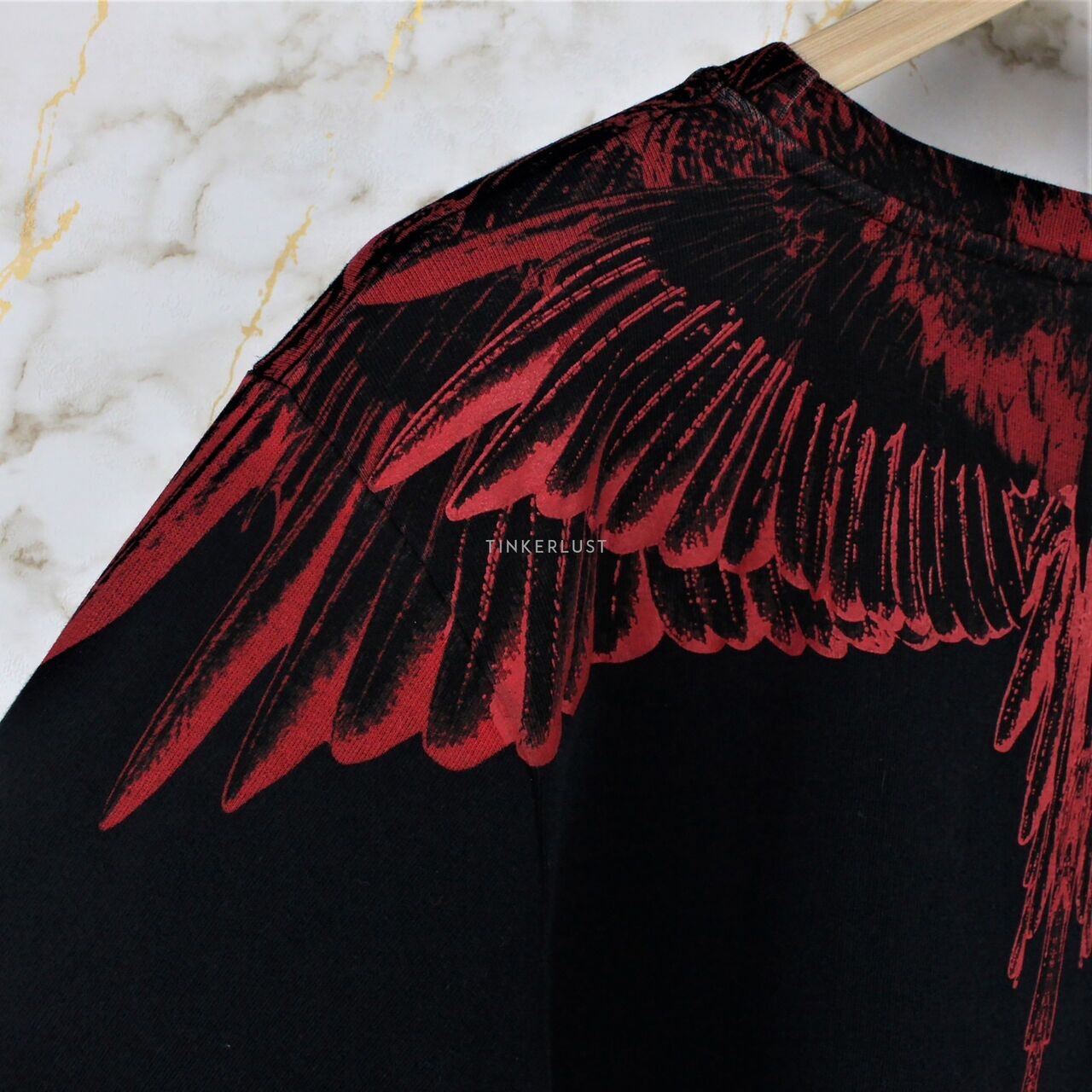 Marcelo Burlon Red & Black Wing Sweater