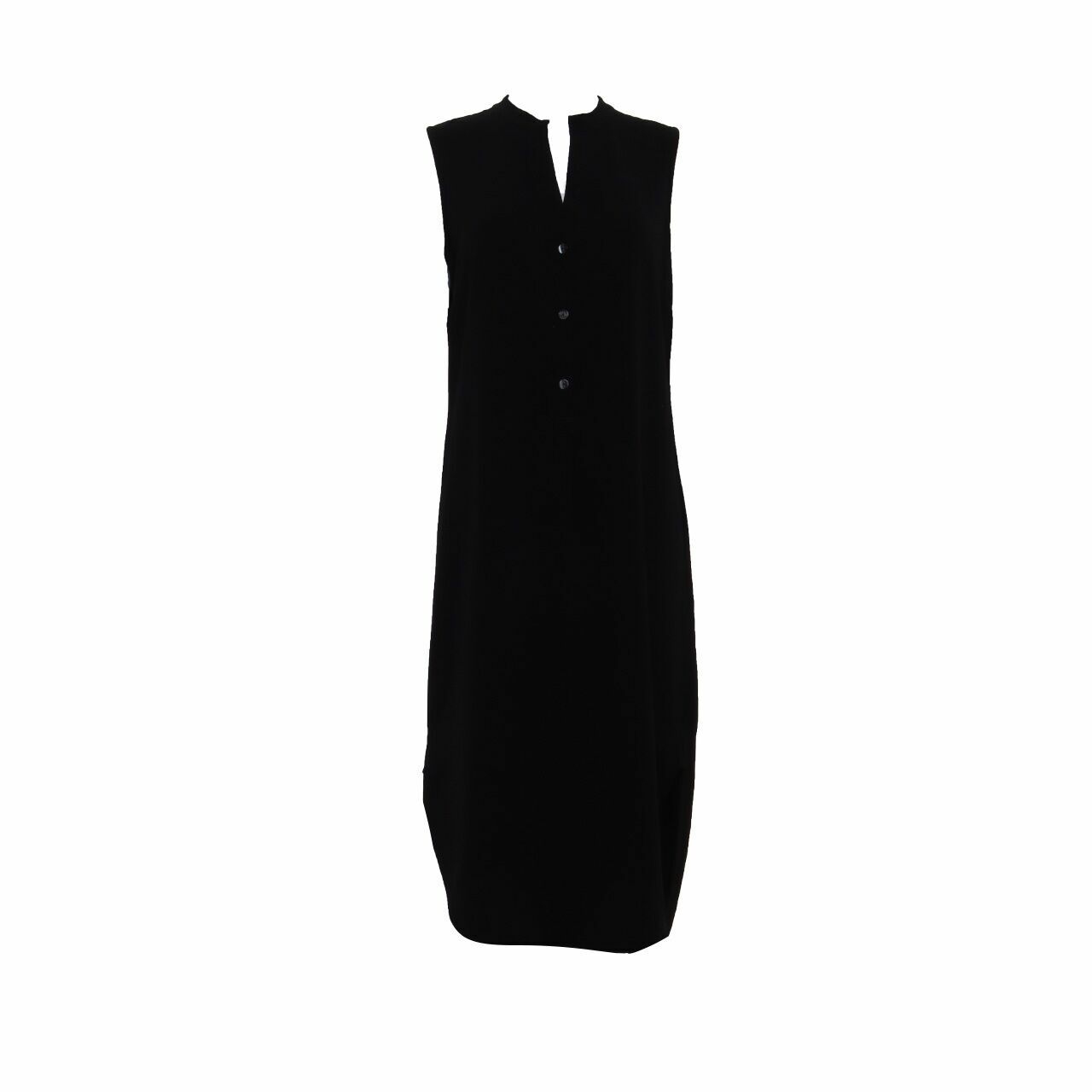 GG<5 Black Midi Dress