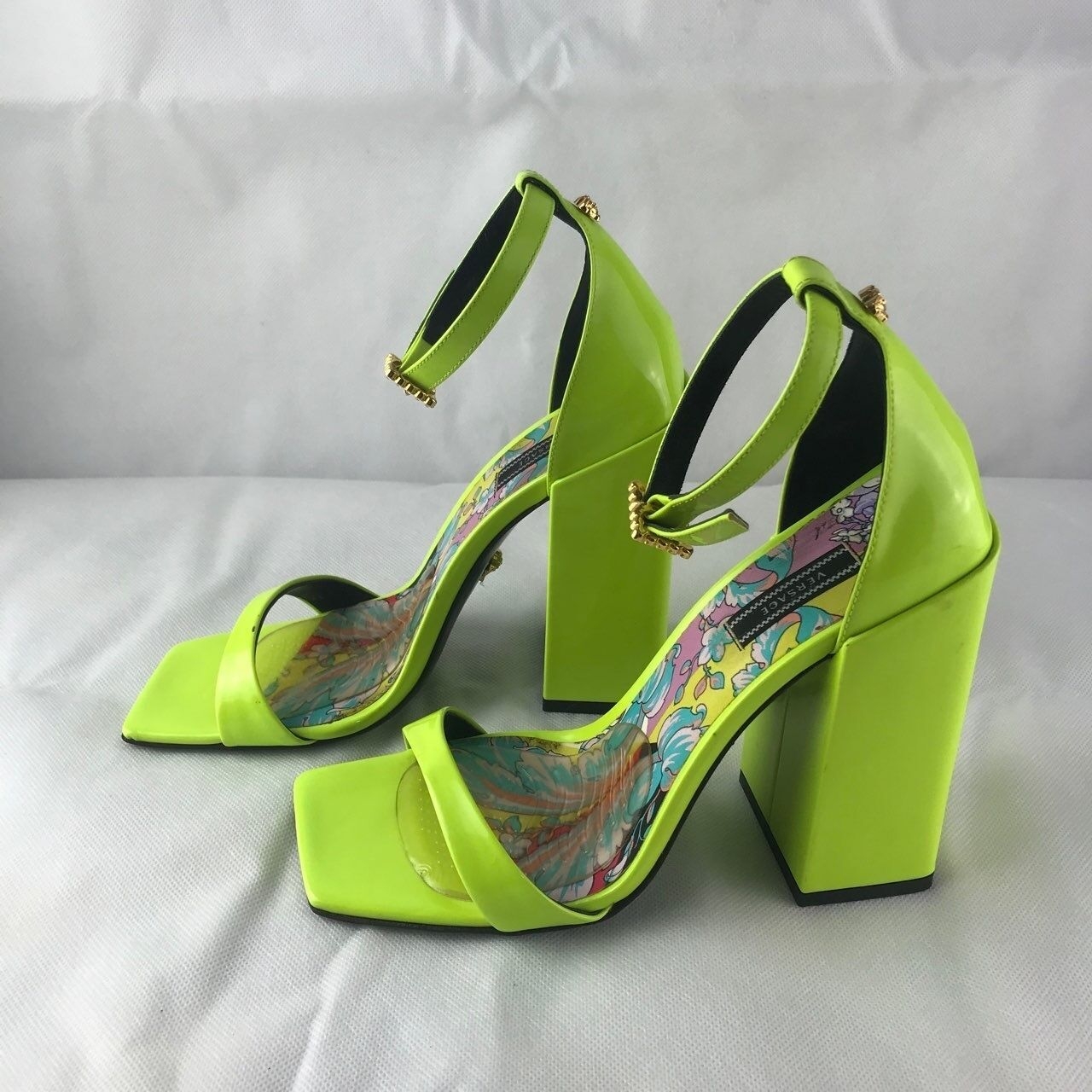 Versace Neon Yellow Heels
