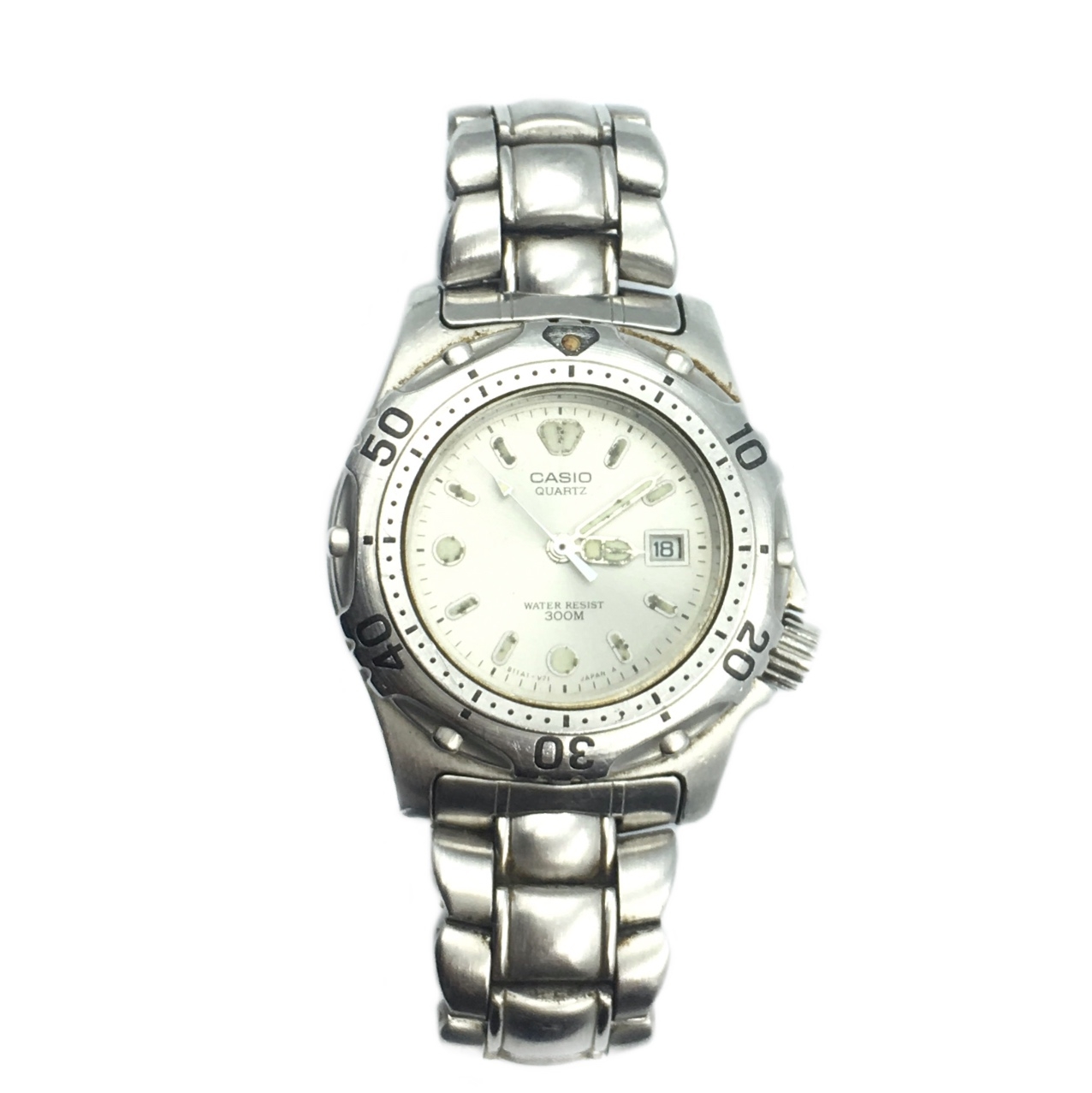 Casio silver wristwatch