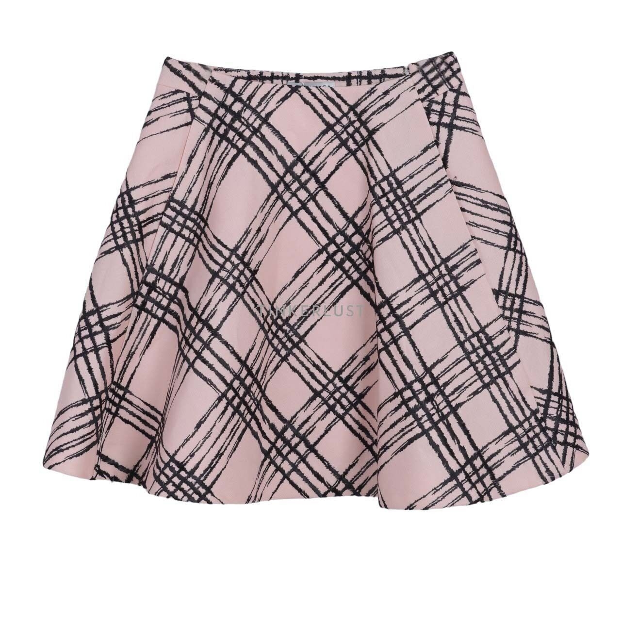 Balenciaga Black & Pink Mini Skirt