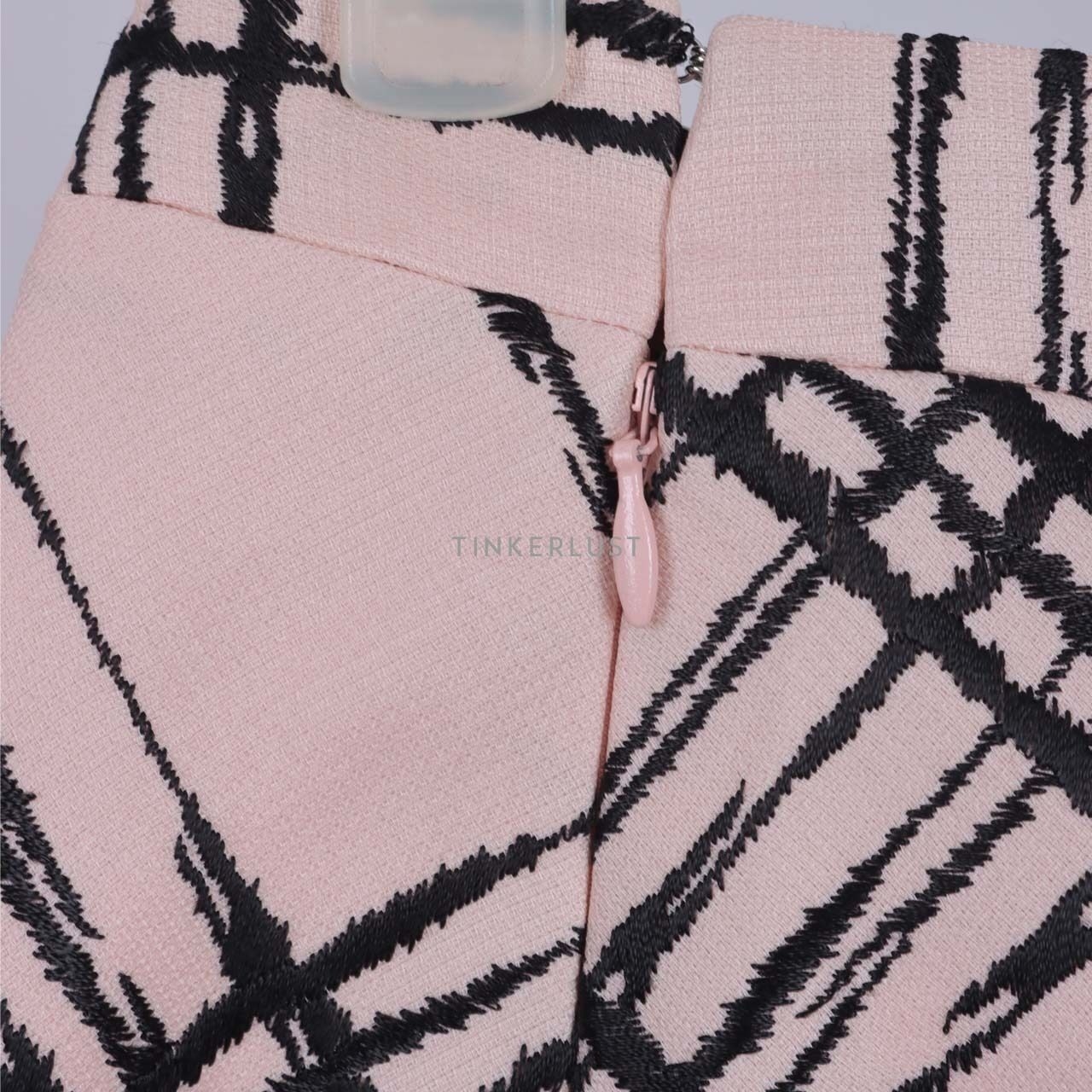 Balenciaga Black & Pink Mini Skirt