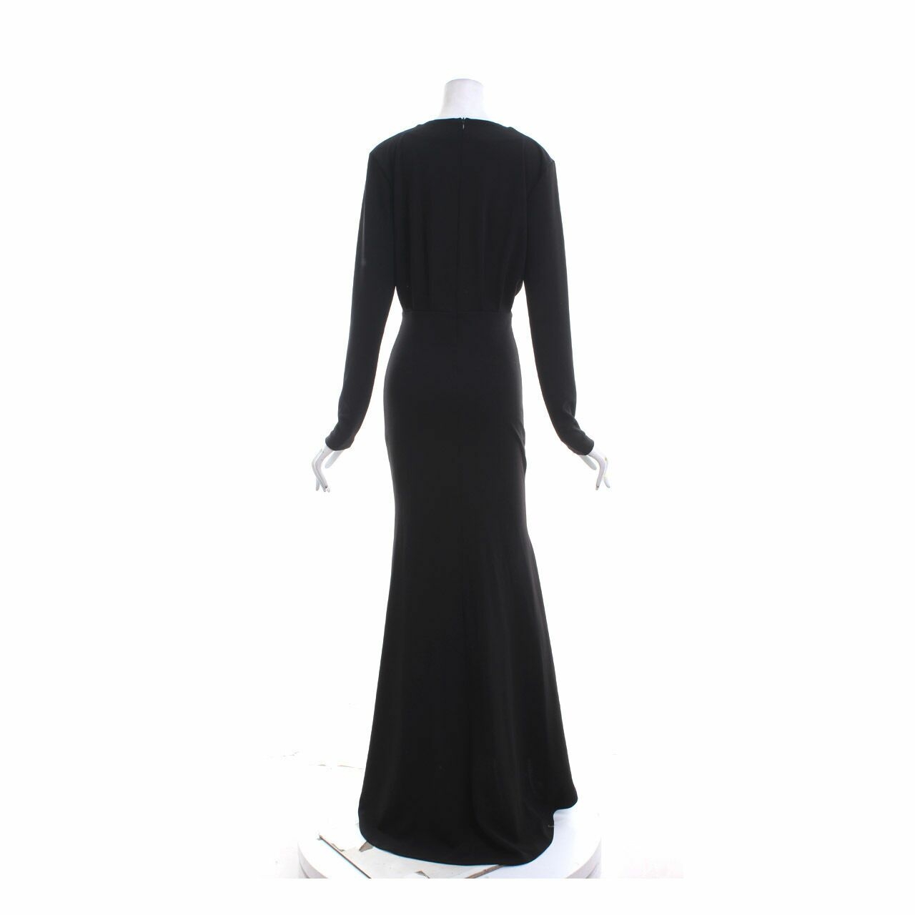 Goya Black Slit Long Dress