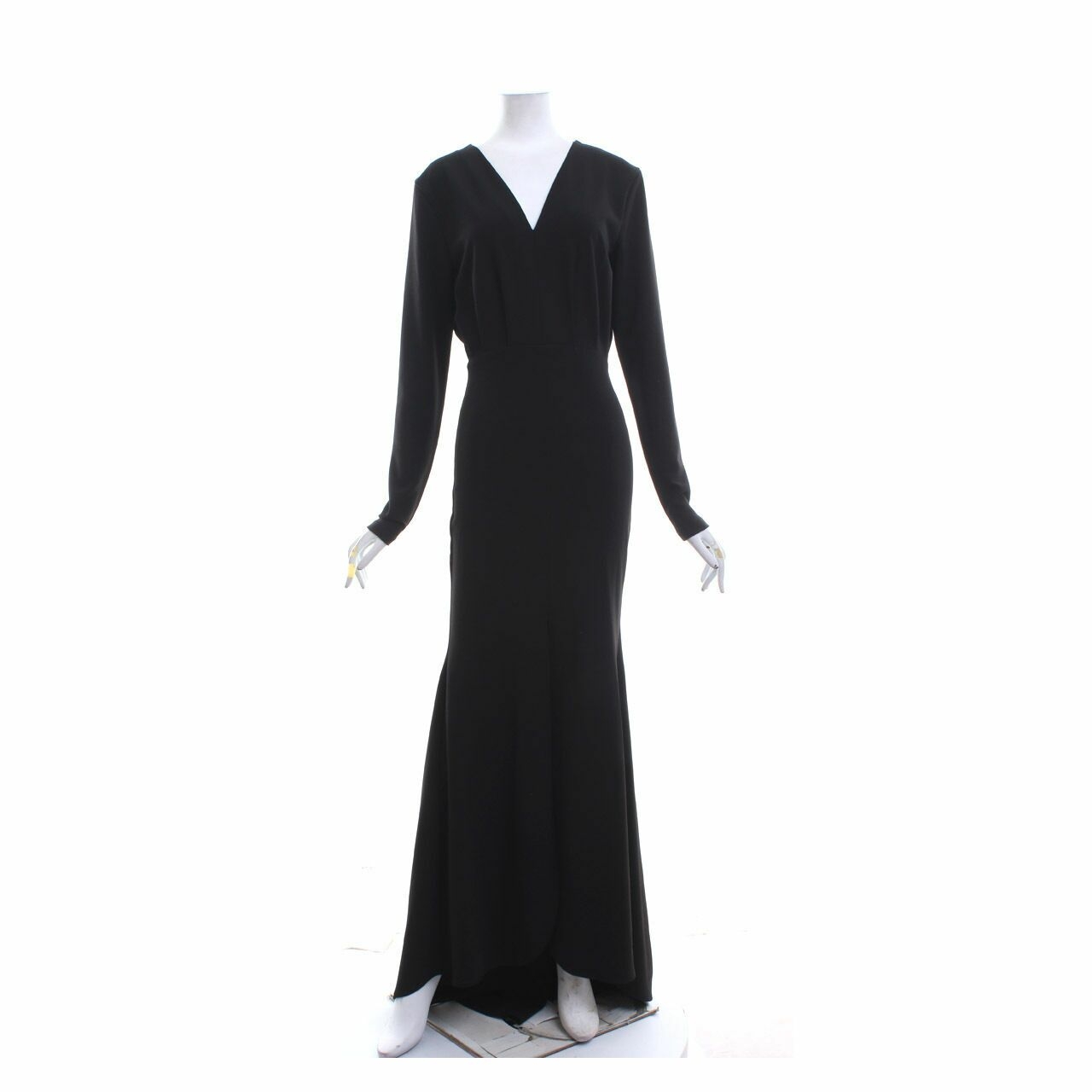 Goya Black Slit Long Dress
