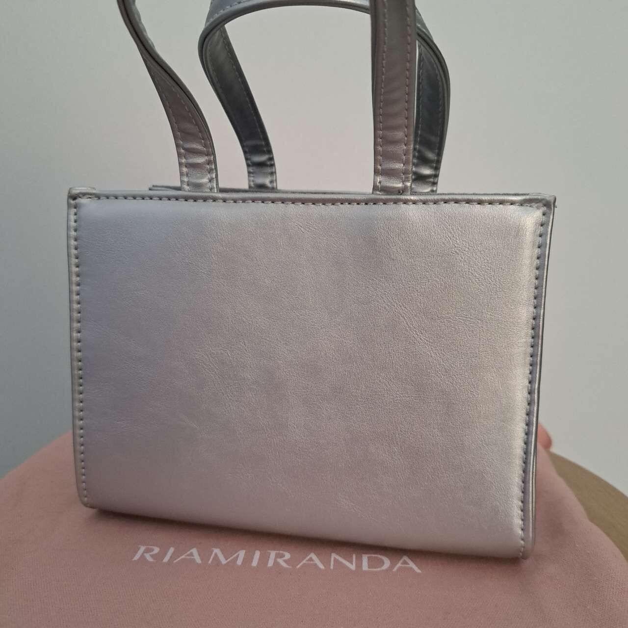 Ria Miranda Silver Sling Bag