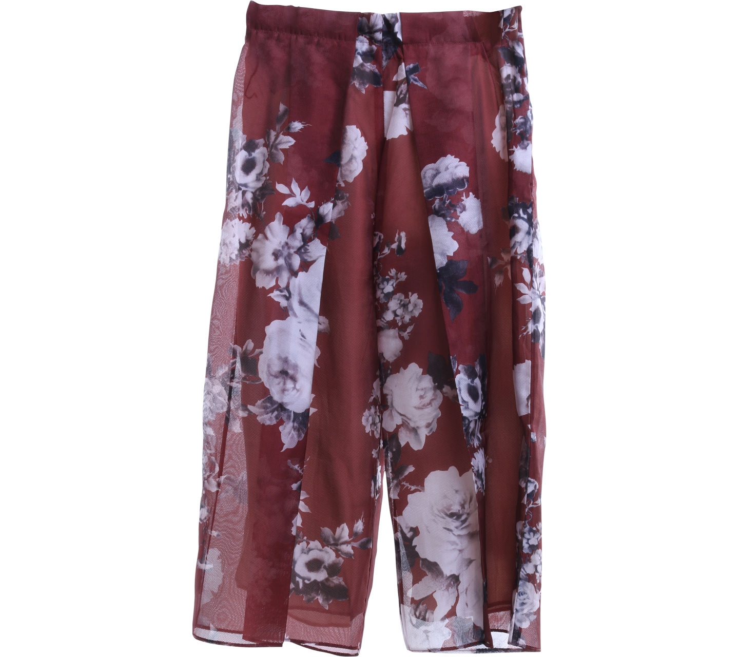 Clementine Brown Floral Cropped Pants