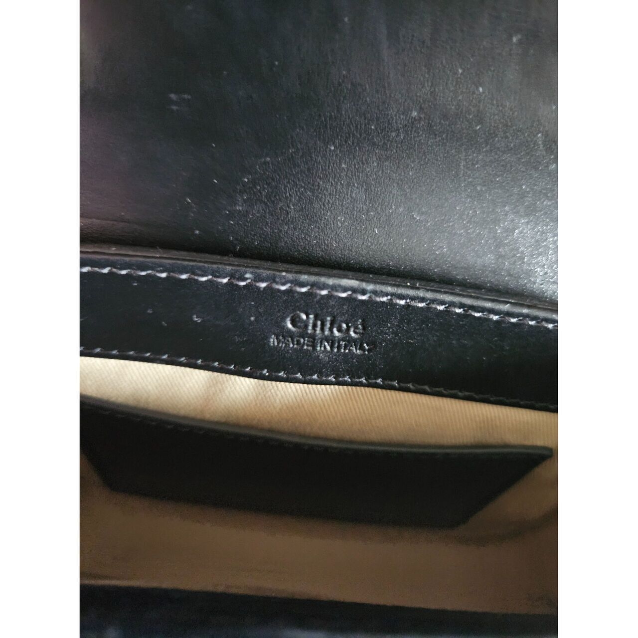 Chloe Mini C Bag Gold & Black Sling Bag