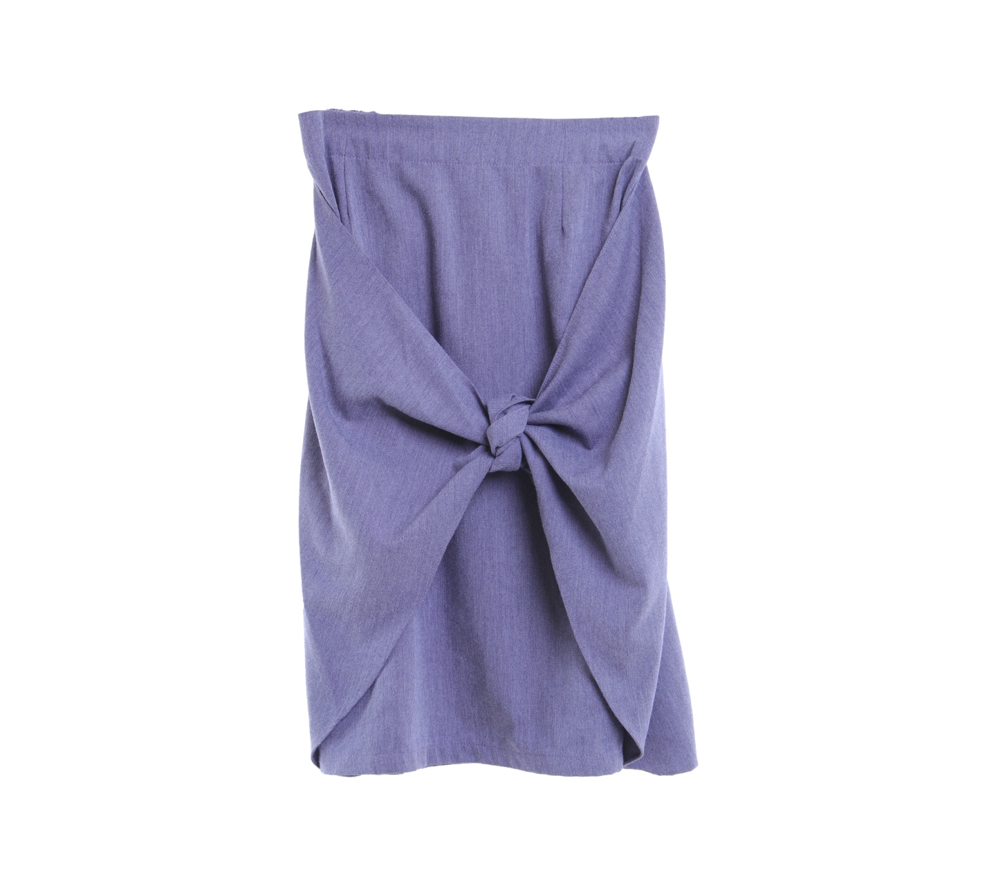 Bambina Closet Blue Wrap Midi Skirt