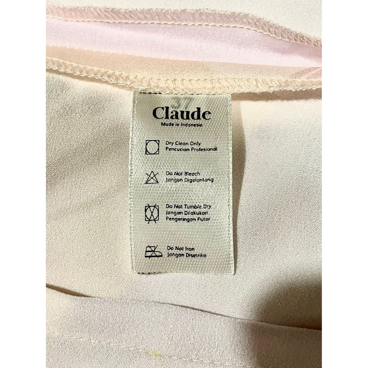 Claude Pink Pastel Long Dress Size S