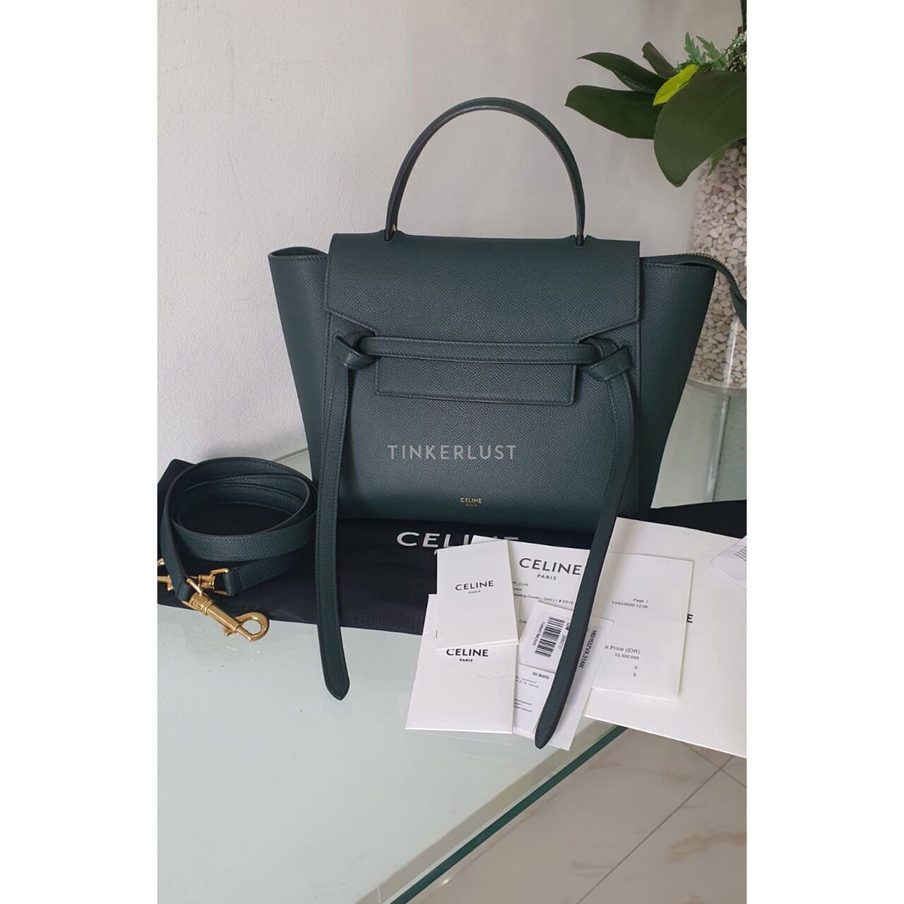 Celine Micro Belt Bag Green Amazon 2020 Sling Bag