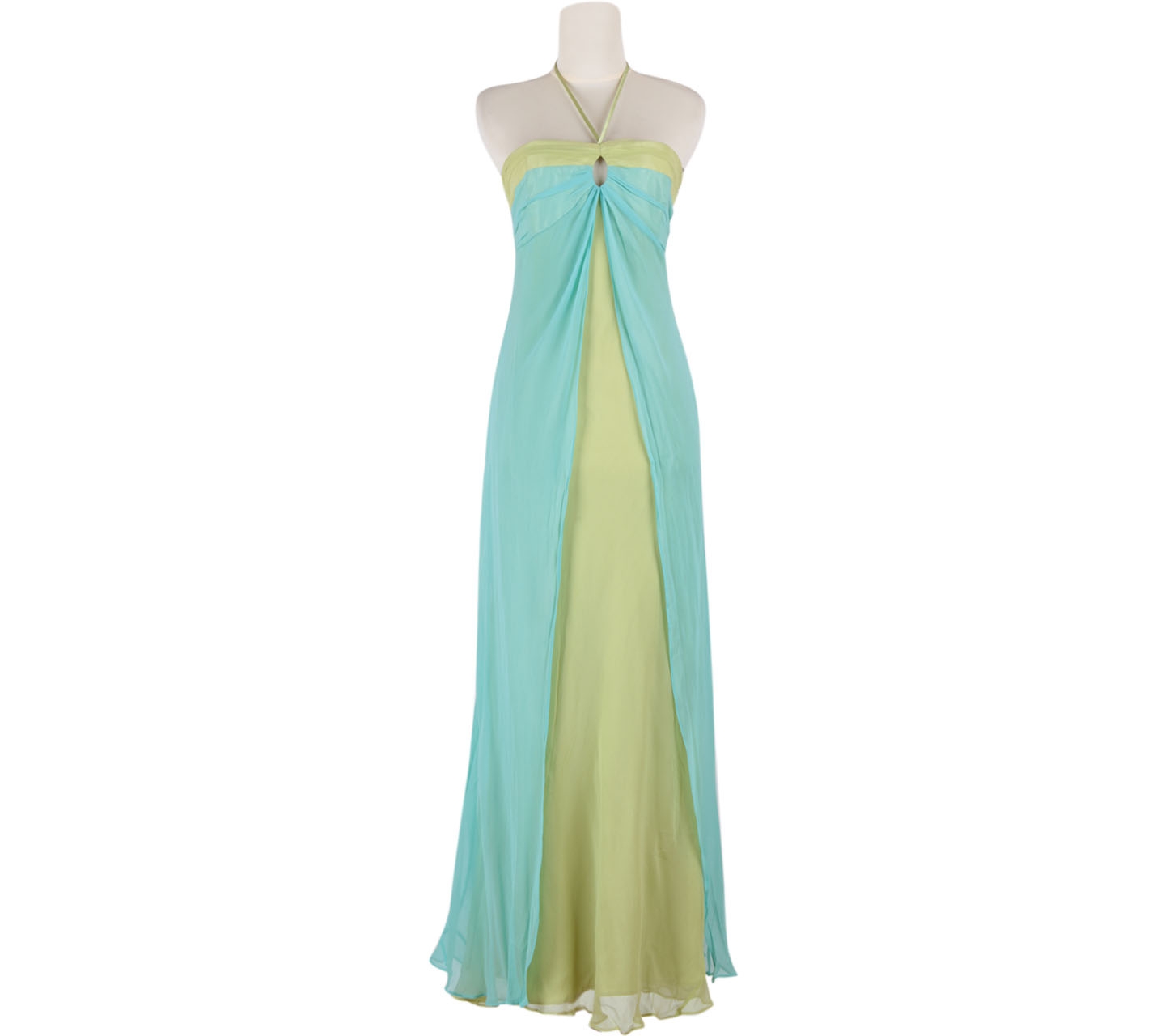 Laundry by Shelli Segal Green And Blue Long Dress