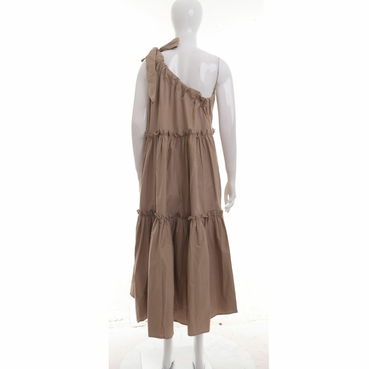 Miroir Brown One Shoulder Long Dress