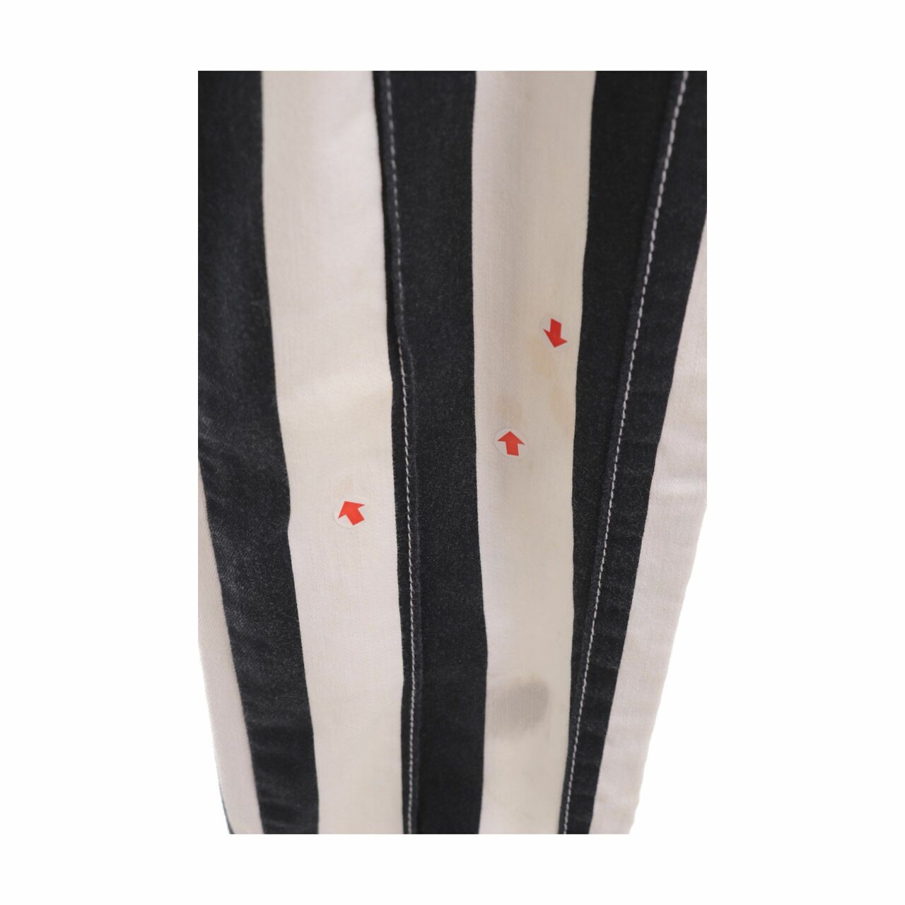 Balmain X H&M Black & White Stripes Long Pants