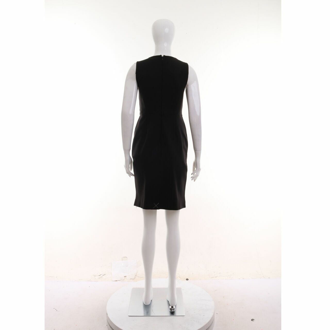 Ann Taylor Beige & Black Midi Dress