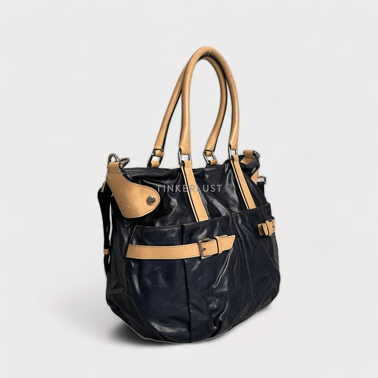 Tod's Navy Satchel Bag 
