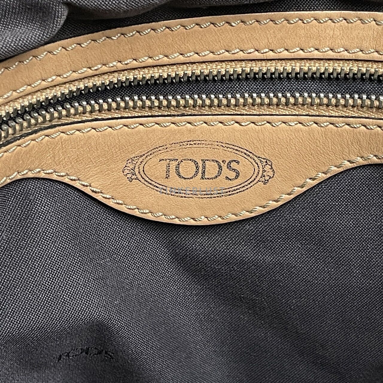 Tod's Navy Satchel Bag 