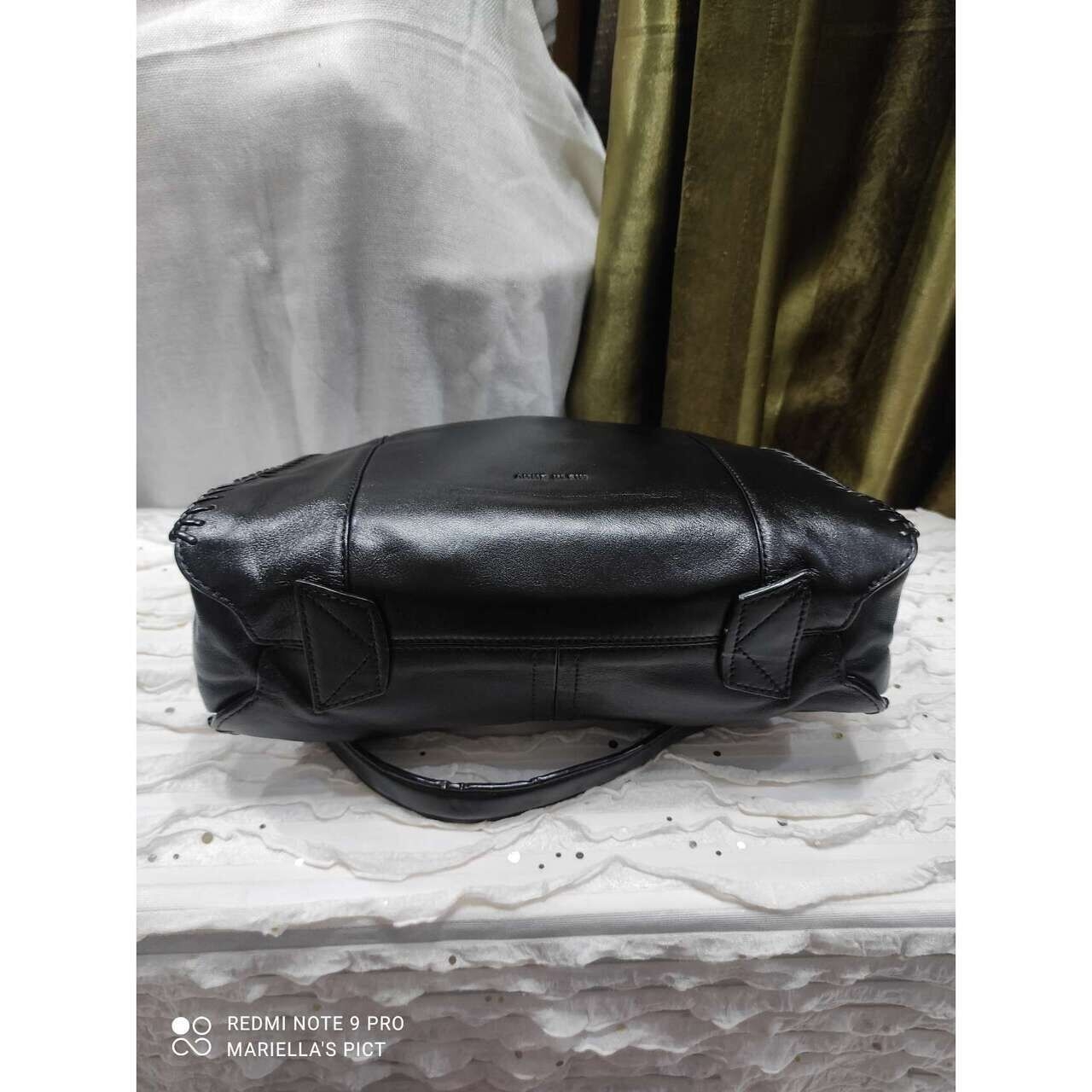 Anne Klein Black Plaid Shoulder Bag