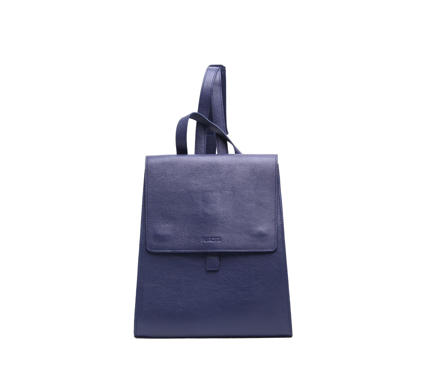 Purotti Dark Blue Leather Backpack