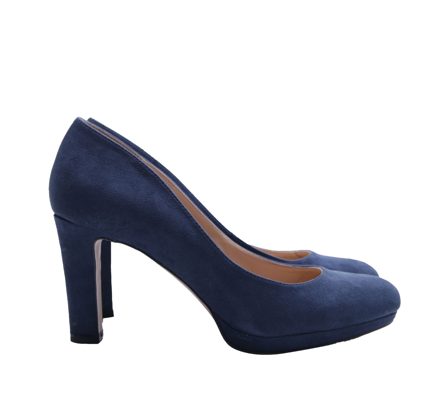 Marie Claire Blue Velvet Heels