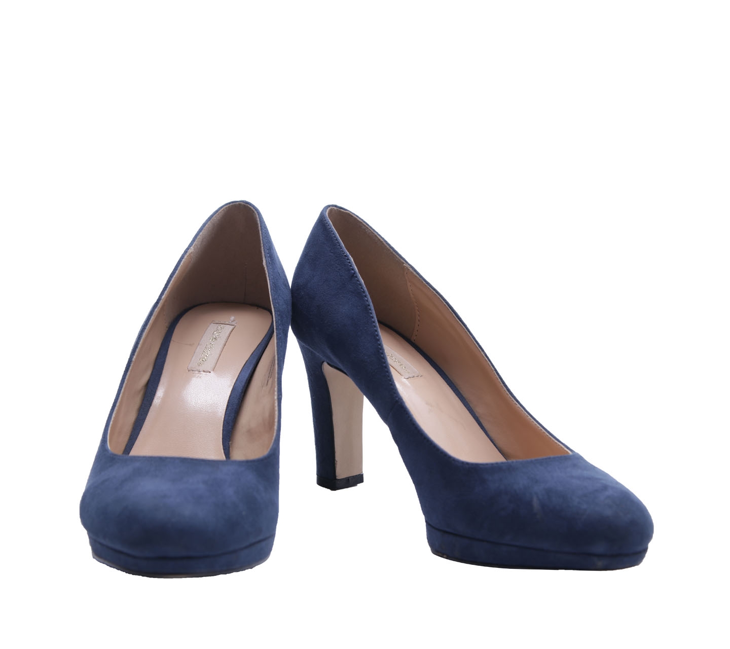 Marie Claire Blue Velvet Heels
