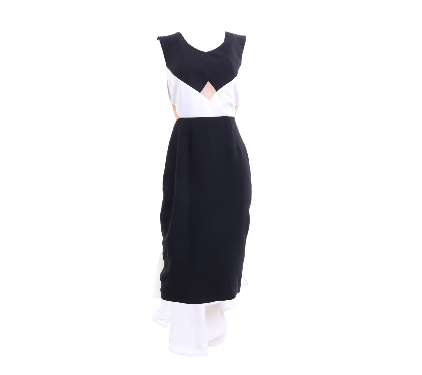 XOXO Black And White Midi Dress