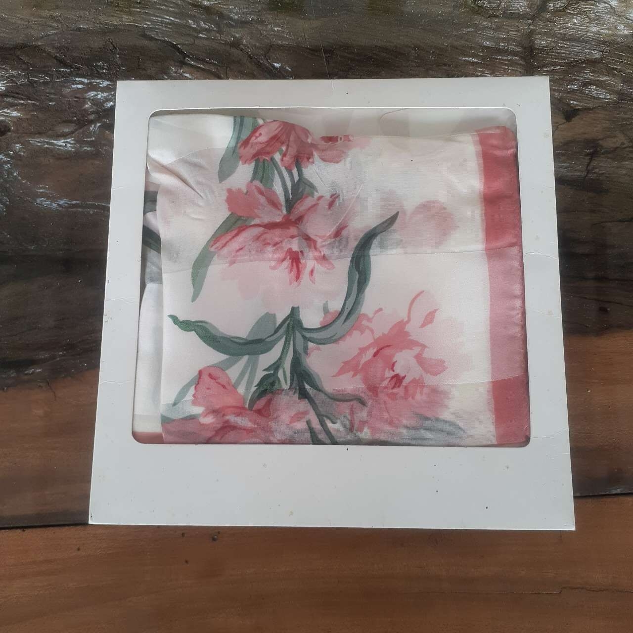 Nina Ricci Floral Pink Scarf