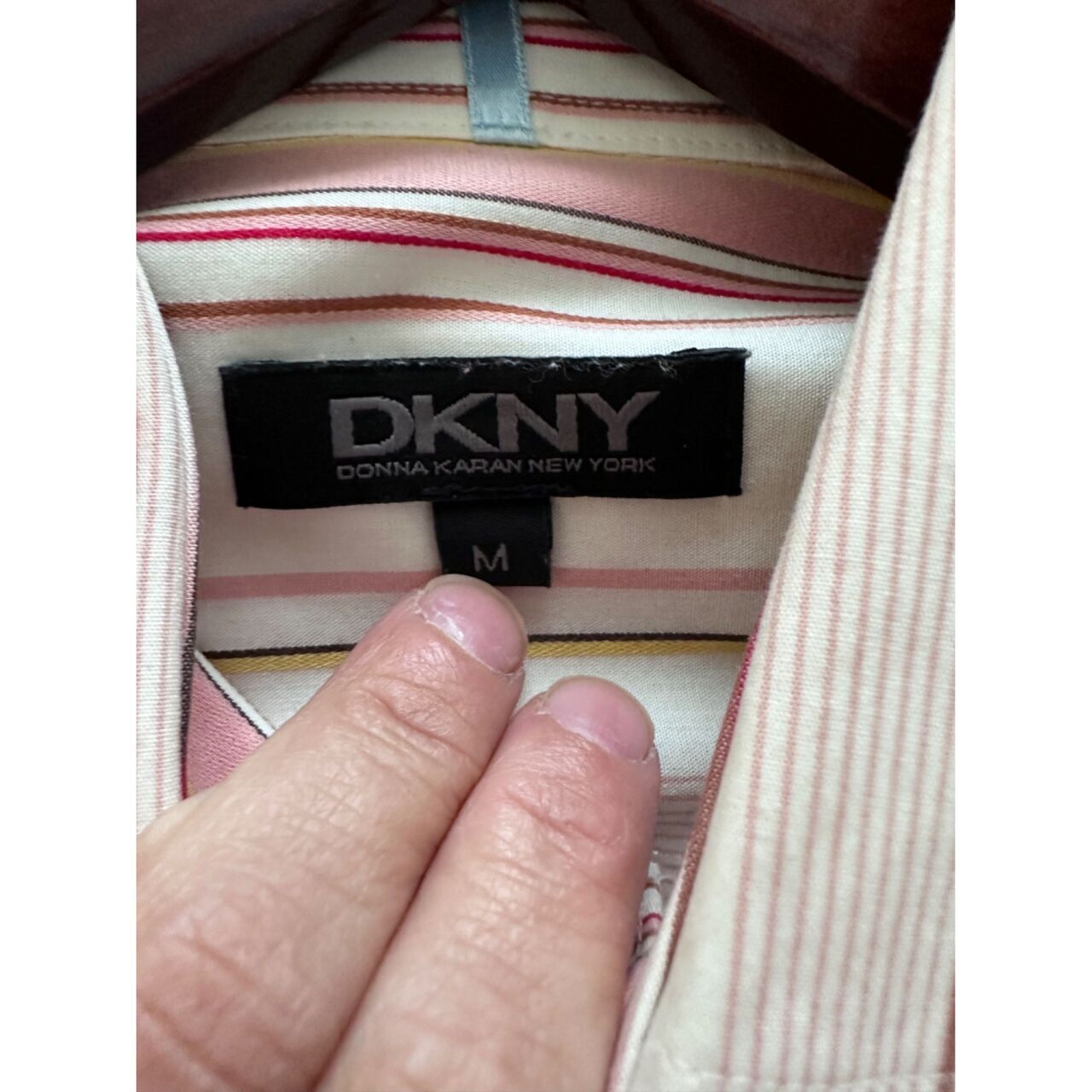 DKNY Pink & White Stripes Shirt