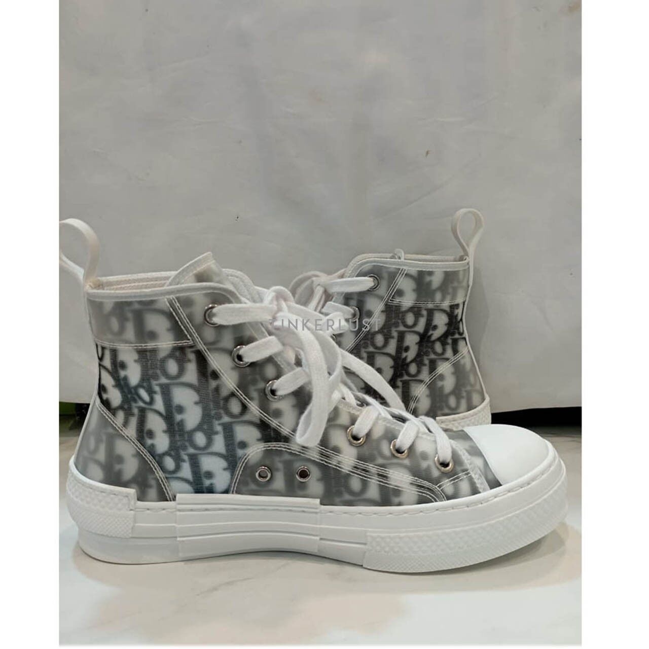 Christian Dior B23 High-Top Oblique White Sneakers
